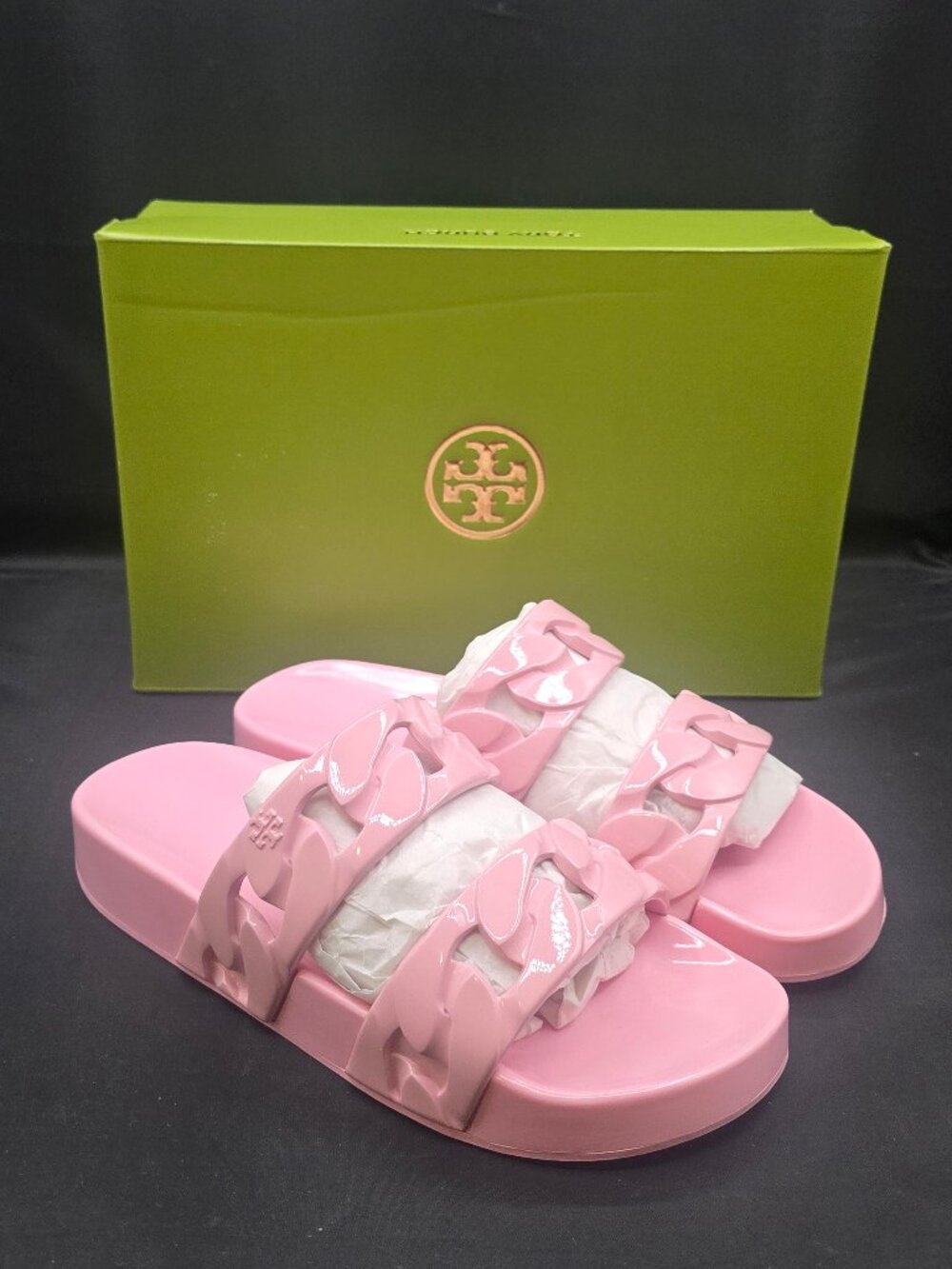 Tory Burch Adrien Jelly Slide Petunia Pink 8